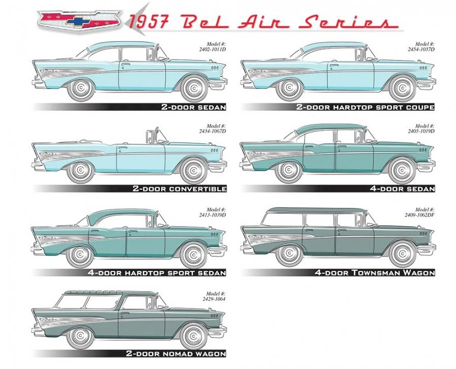 57 belair models